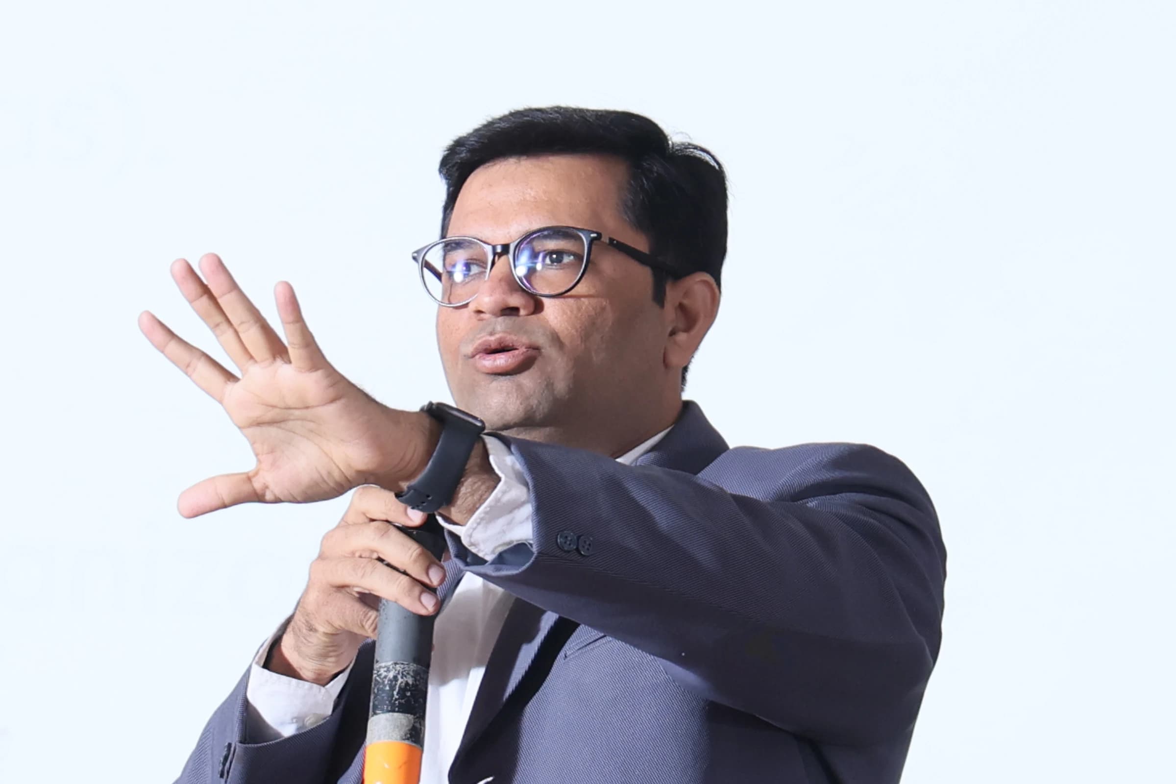 Madhav Anadkat on stage — keynote close-up